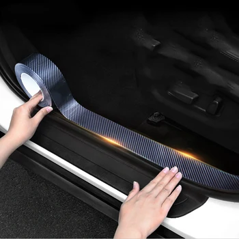 

Car Trunk Door Sill Protector Sticker For mitsubishi pajero outlander xl montero lancer triton l200 galant 8 asx grandis