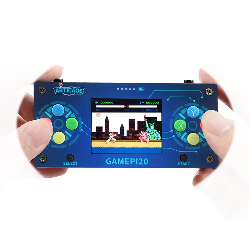 

DIY Handheld Game Console with Raspberry Pi Zero Wh 2.0 Inch Screen Gamepi20 Game Player Portable Video Game Consoles