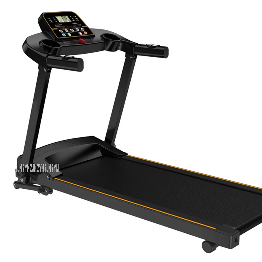 - T1 Mini Mute Treadmill With Handrail Electric Folding Running Machine Home Foldable Walking Machine Indoor Fitness Equipment