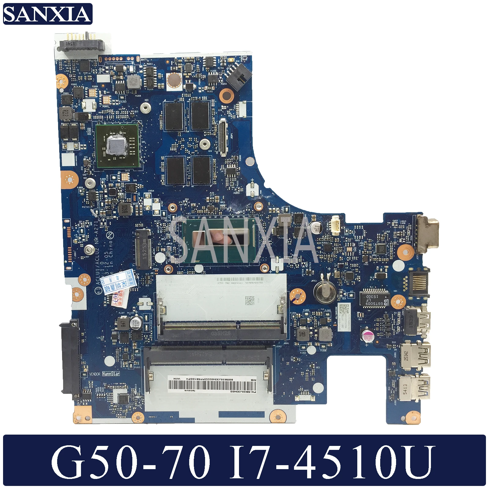 KEFU NM-A271 материнская плата для ноутбука lenovo G50-70 оригинальная ...