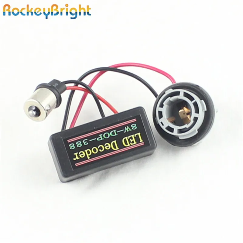 Rockeybright 1156 canbus Error Free нагрузочный резистор жгут светодиодный декодер Предупреждение компенсатор для светодиодный лампы 7506 7507 7527 BA15S P21W