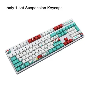 

104keys Easy Install Dyed Computer Peripherals PBT Home Office Replacement Parts Suspension Keycaps For Mechanical Keyboards