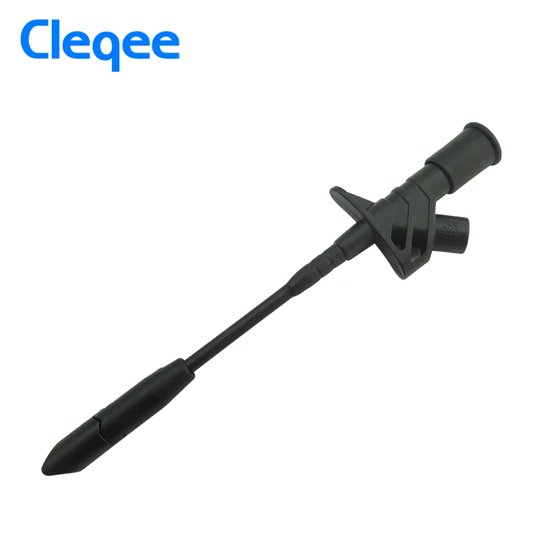 Cleqee P5005 2 шт. 10A профессиональный пирсинг иглы тестовые зажимы мультиметр тест ing зонд крюк с 4 мм разъем