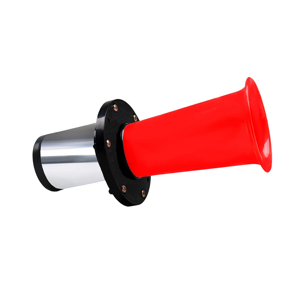 Car Air Horn 12V 115dB Single Trumpet 450 Hz Loud Classic Chrome/Red Air Horn For Car Van Truck Train RV AUTO Boat Alarm car siren horn car air horn
