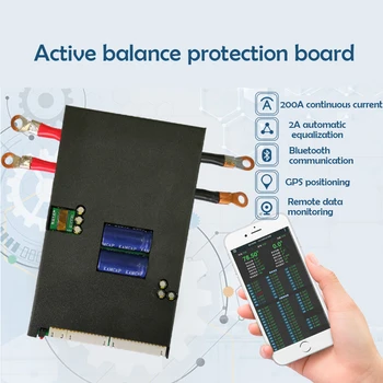 

1A/2A Acactive BMS Li-ion Lifepo4 Battery 13S-24S Balancer Protection Board intelligent Bluetooth CAN/RS485 Communication