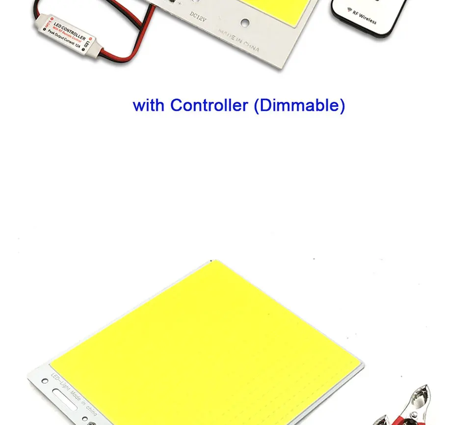 210x180 мм огромный 12 В COB светодиодный панельный светильник 300 Вт RC Диммируемый светодиодный светильник для наружного кемпинга вечерние светильник ing декор дома лампы DIY