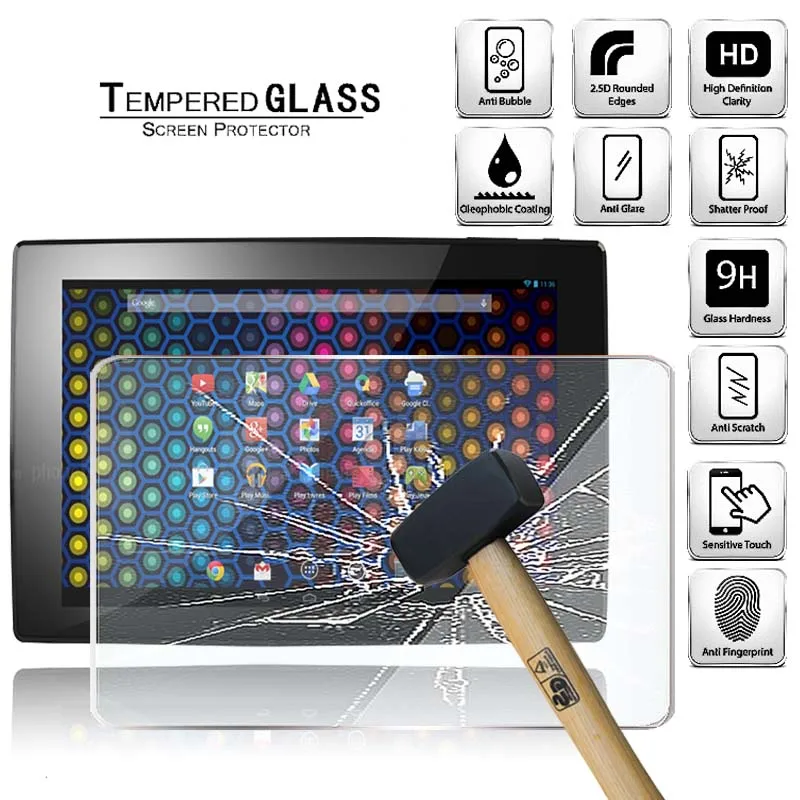 

Tablet Tempered Glass Screen Protector Cover for Archos 101 Neon Tablet HD Eye Protection Anti-Fingerprint Tempered Film