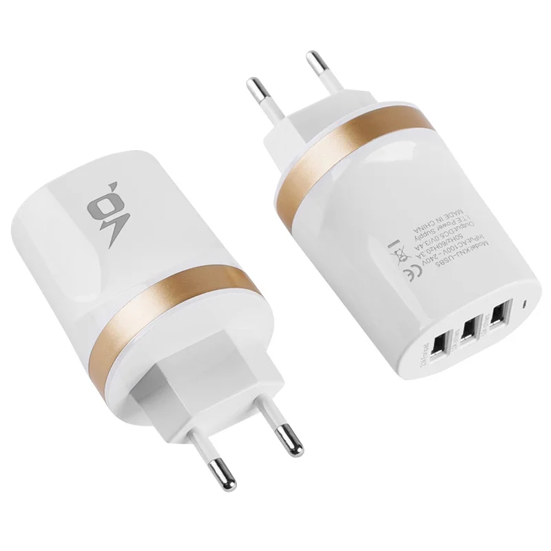 ЕС Мульти USB настенное зарядное устройство портативное 3 порта зарядное устройство кирпич Путешествия Разъем куб телефон зарядка iPhone X/8 Plus/8 iPad samsung Galaxy