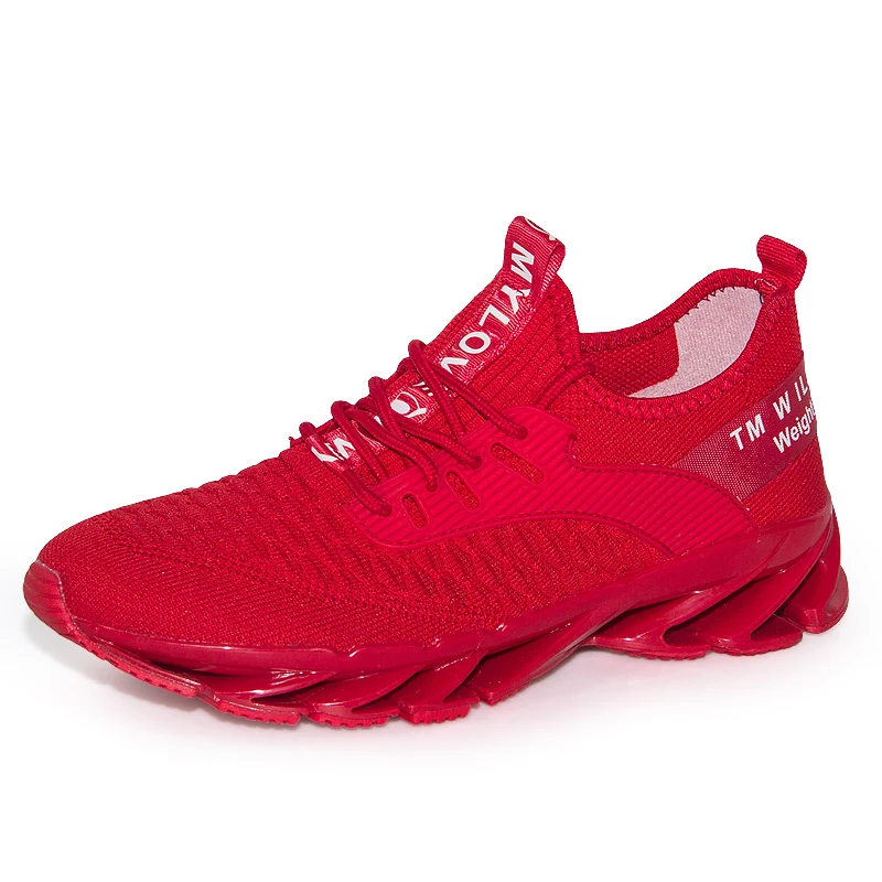 Breathable Mesh Men Sport Blade Sneakers Outdoor Male Trainers Fitness Black Red Walking Athletic Tennis Shoes Zapatillas Hombre