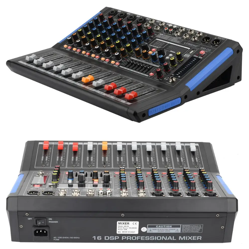 LOMOEHO AM-08 4 Mono + 2 Stereo 8 Channels