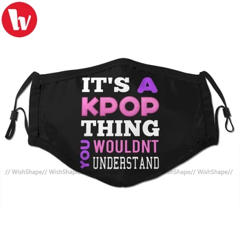 

Shinee Kpop Mouth Face Mask A KPOP THING BLACK Facial Mask Cool Kawai with 2 Filters for Adult