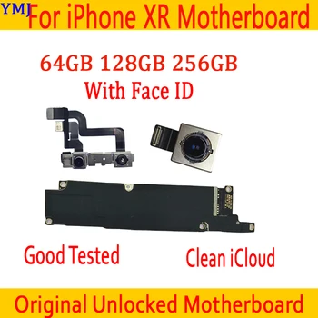 

For iphone XR motherboard with face ID unlocked new IOS update logic board XR original replaced board 64GB/128GB/256GB mainboard