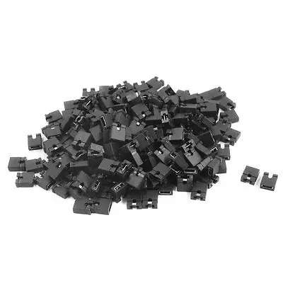 

200Pcs IDE 2.54mm Laptop HDD PCB Mini Micro Jumper Bridge Plugs Black