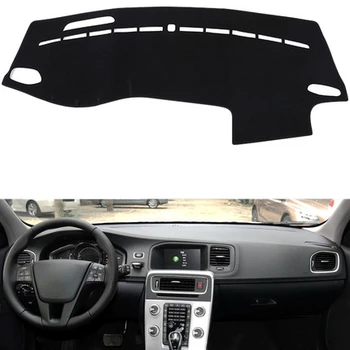 

Black Car Dashboard Cover For Volvo V60 (2013-2018) 2010-11-12-13-14-2018-2019 Auto Sun Shade Pad Carpet Protector Dash Mat