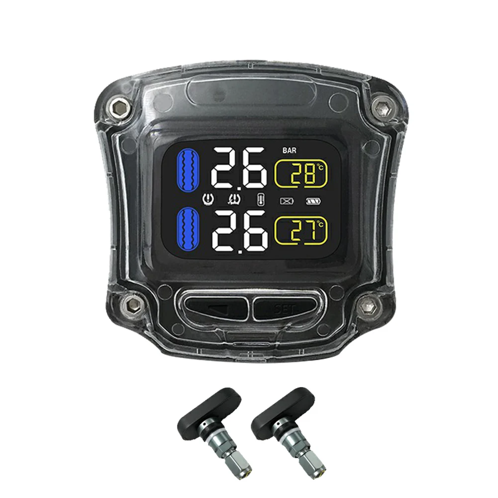 Система контроля давления в шинах мотоцикла TPMS с 2 датчиками для мотоцикла B88