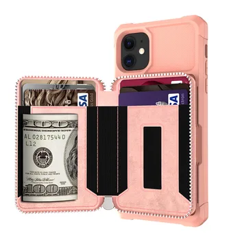 

iPhone11Promax 6 8 7 Plus xr xsmax Premium Leather Flip Wallet Phone Case Credit Card Photo Holder Card Package Shockproof Cover