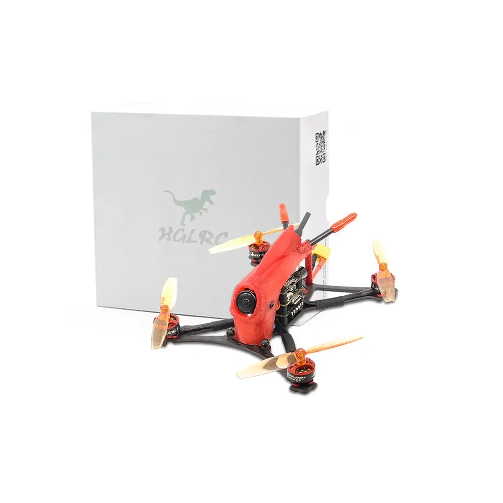 

HGLRC Toothpick Parrot120 Micro RC FPV Racing Drone PNP F411 2-4S Flight Control 13A 4in1 ESC 1103 8000KV Motor - Red