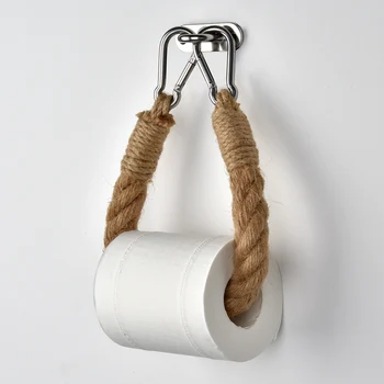

Knitting Vintage Style Towel Hanging Rope Toilet Paper Holder Bathroom Decor