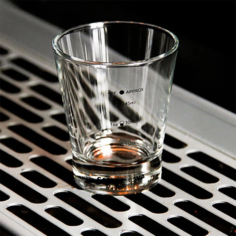 Эспрессо унций чашки Пиро стеклянный мерный стаканчик с маркировкой 2 унции/60 мл Сделано в Италии утолщенное стекло измерительные инструменты для эспрессо
