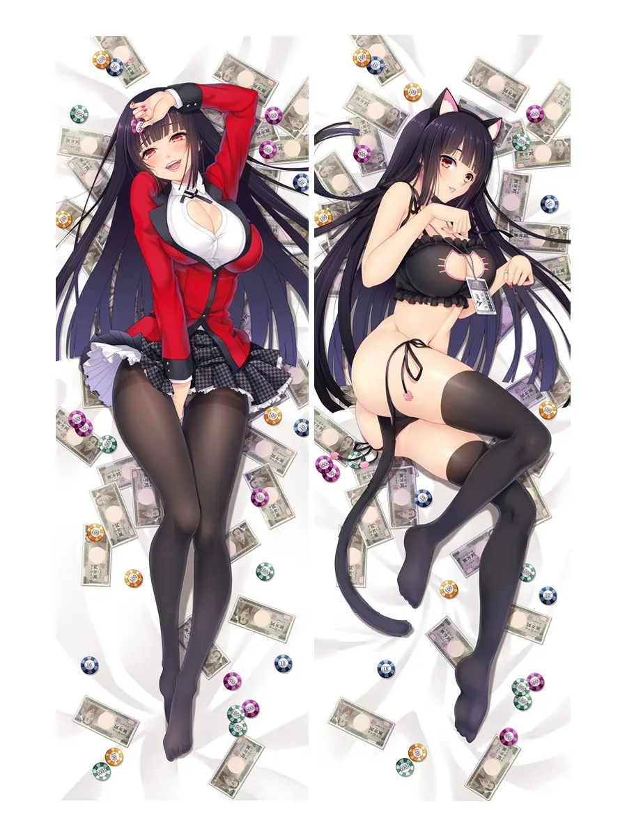 Подушка Kakegurui Sexy Loli Jabami Yumeko косплей Dakimakura Япония яркая девушка обнимающая тело Otaku
