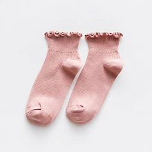 Fashion Women Socks Cute Solid Color Ankle High Casual Warm Breathable Socks BB55
