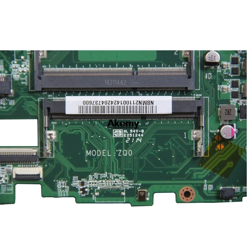 Для acer V3-472 E5-471 E5-471G V3-472P Материнская плата ноутбука DA0ZQ0MB6E0 с i7-4510U/4500U Процессор бортовой полностью идеальная работа