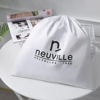 

Custom Logo Pure White Drawstring Bag Cotton Cloth Shoes Home Storage Draw String Packaging Bag Bag Reusable Wholesale Bags
