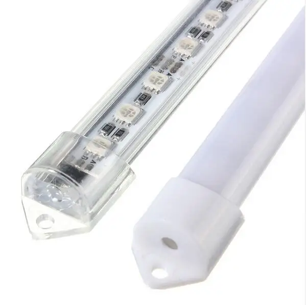 5050 SMD светодиодный Жесткий полосы 36 светодиодный S RGB 12V DC 50 см/шт. с 4-контактным белым разъемом светодиодный бар свет под освещением шкафа