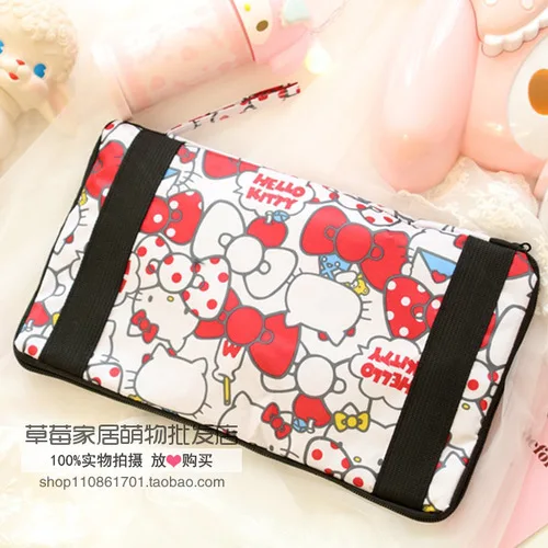 3 Cartoon Hello Kitty My Melody Cinnamoroll Dog Pom Pom Purin Portable Foldable Luggage Bag Travel Bags Trolley Bag for Women - Цвет: 3