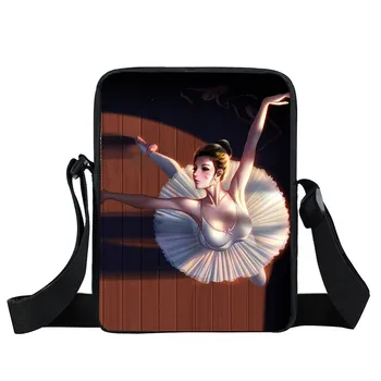 

cute ballet dancer print Women Handbags teenger grils Messenger Bags Bolsas Mujer Fashion tote Crossbody Bags student book bag