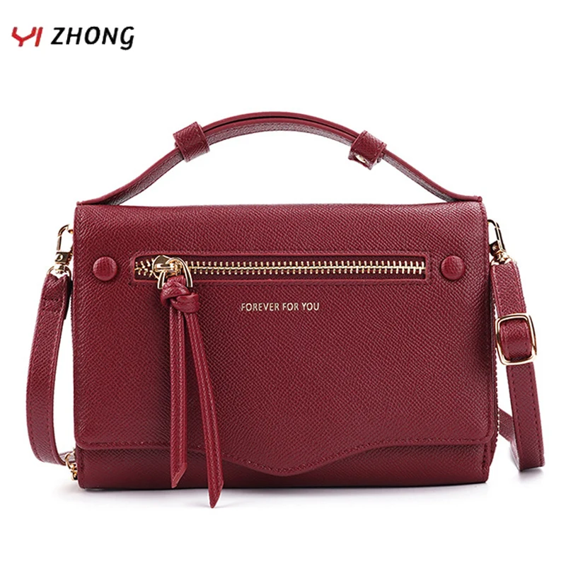 

YIZHONG Leather New Satchels Shoulder Bag Bucket Multifunction Purses and Handbags Luxury Designer Women Bags Fashionable Purse