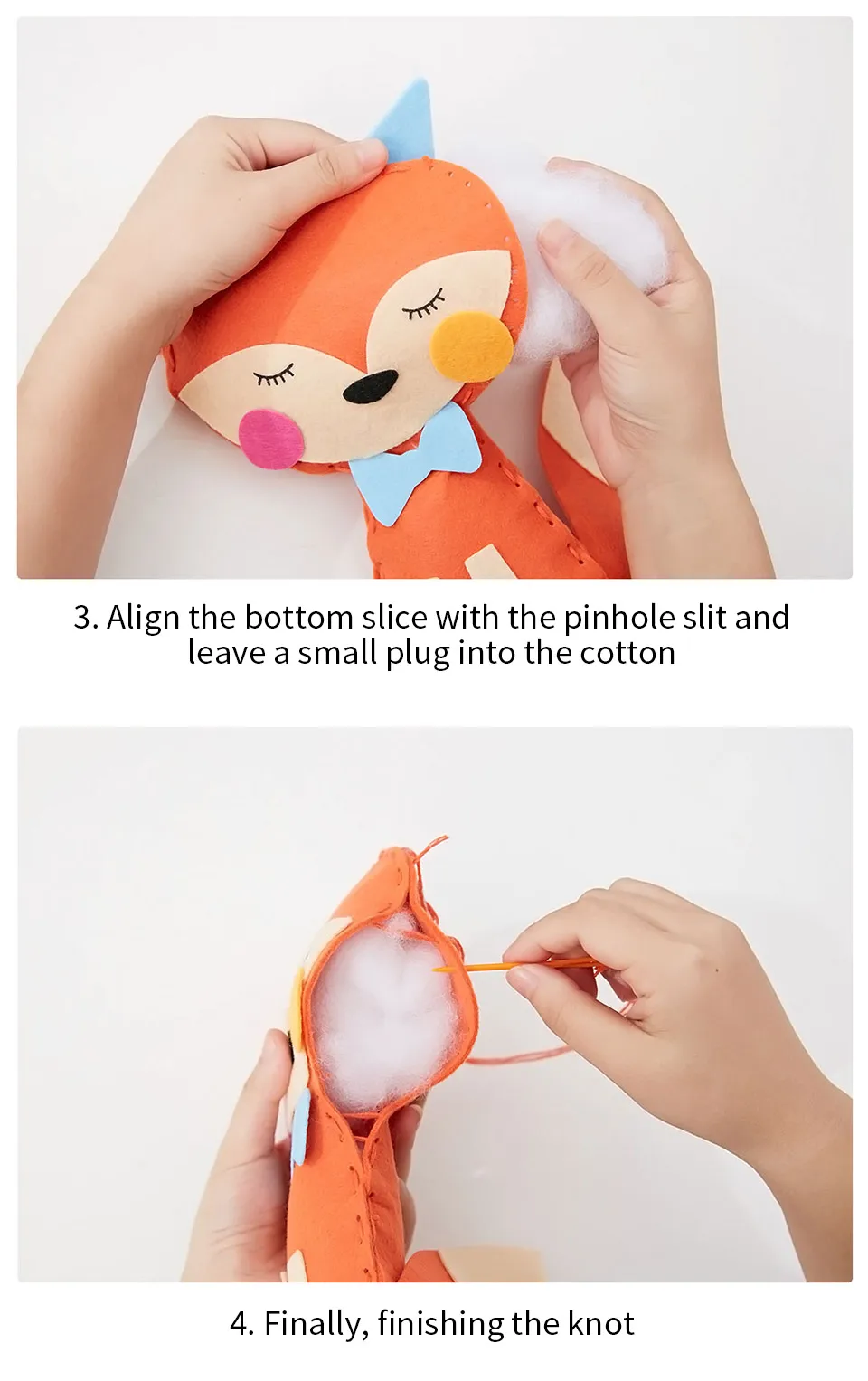 Xiaomi Bravokids орбитальное животное ручной работы DIY кукла 5 шт./компл. кролик лиса принц-Лягушка котенок панда для детей обучающая игрушка