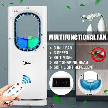 

Timing Air Conditioner Fan Cooler Purifier Humidifier Home with Mosquito Killer Function 3 Wind Modes Remote Control Air Cooler