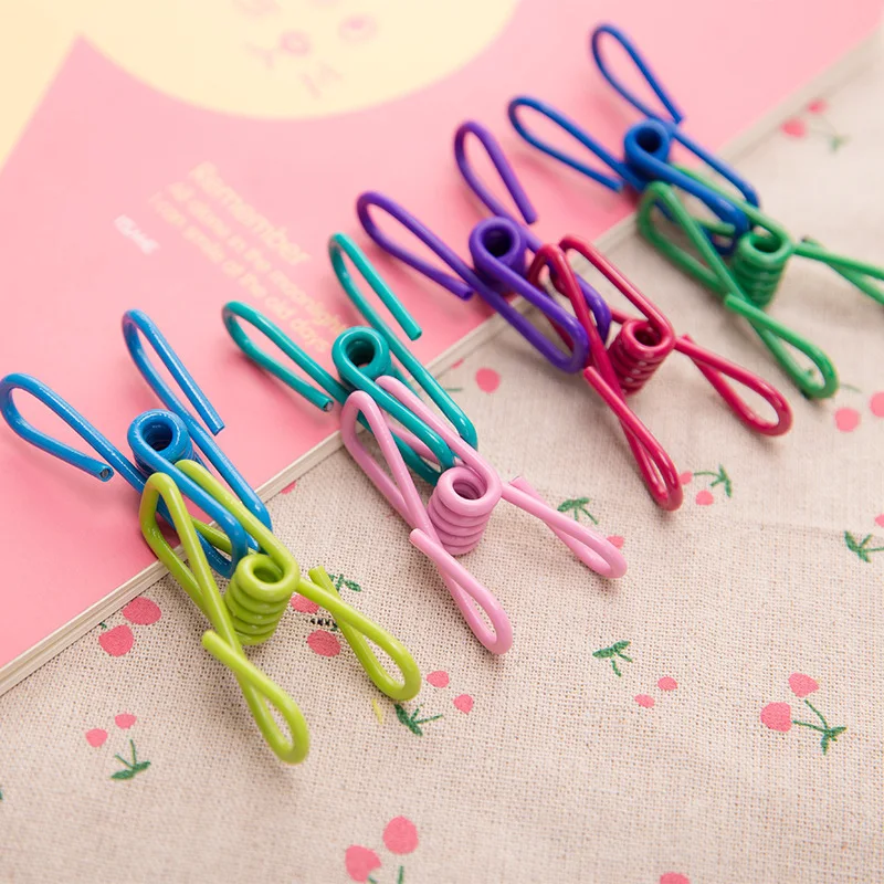 

Multicolor Metal Sealing Clip 10Pcs Durable Portable Multifunction Little Clip Laundry Storage Appliances