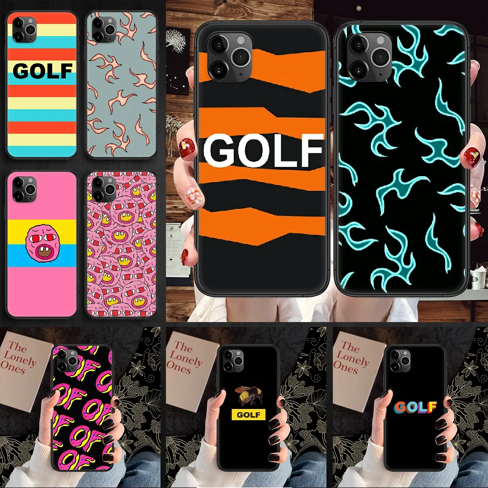 Чехол для телефона GOLF Flame чехол iphone 5 5s se 2 6 6s 7 8 12 mini plus X XS XR 11 PRO MAX Черный Модный