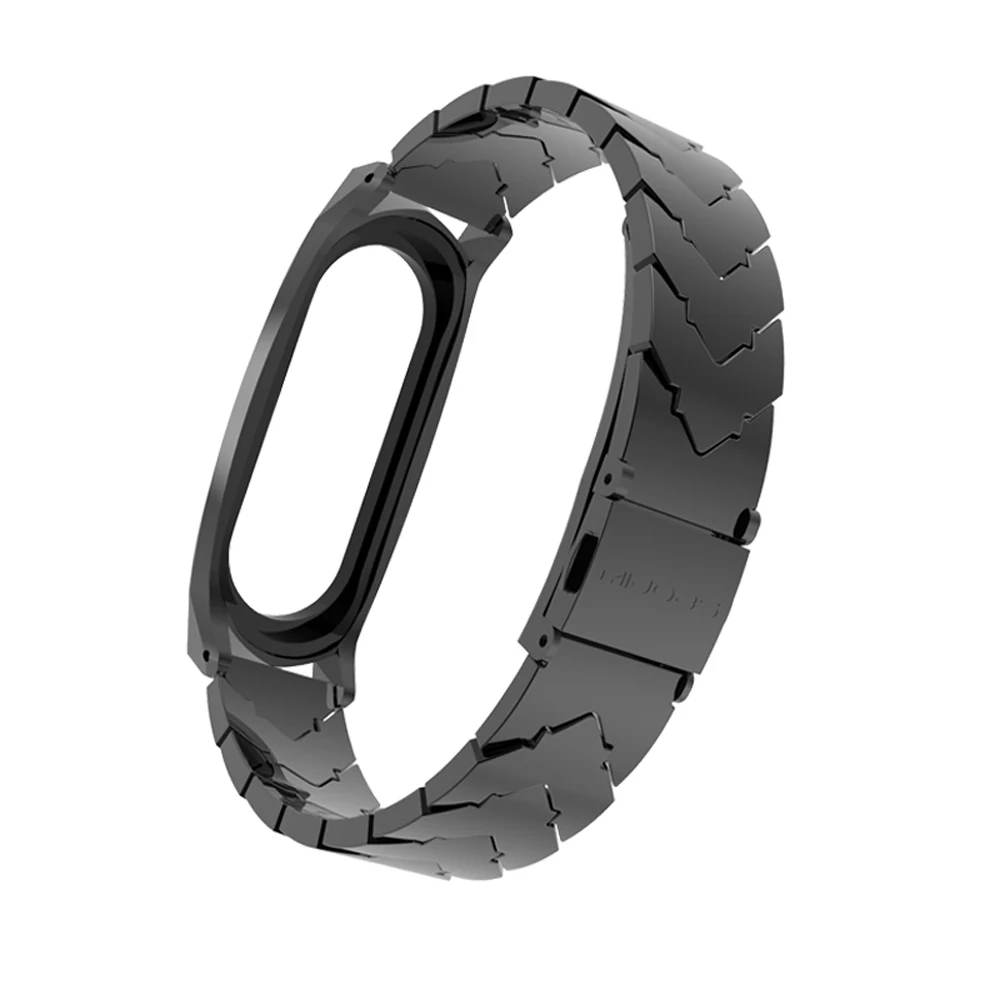 Mi jobs mi Band 4 металлический ремешок для Xiaomi mi Band 4 NFC Global Безвинтовой браслет из нержавеющей стали ремешок mi band 3 замена браслета