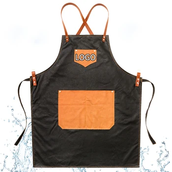 

Apron Korean fashion kitchen men and women chef milk tea coffee shop nail waterproof work clothes printing custom logo