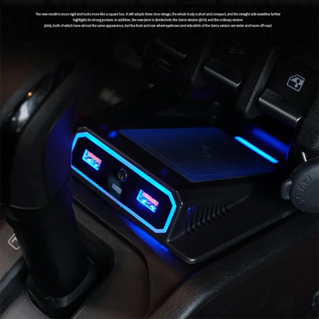 Chargeur de voiture sans fil avec 2 Ports pour Suzuki Jimny, adaptateur de chargeur de voiture à double USB 2018 2020, JB64 JB64W JB74 JB74W -2