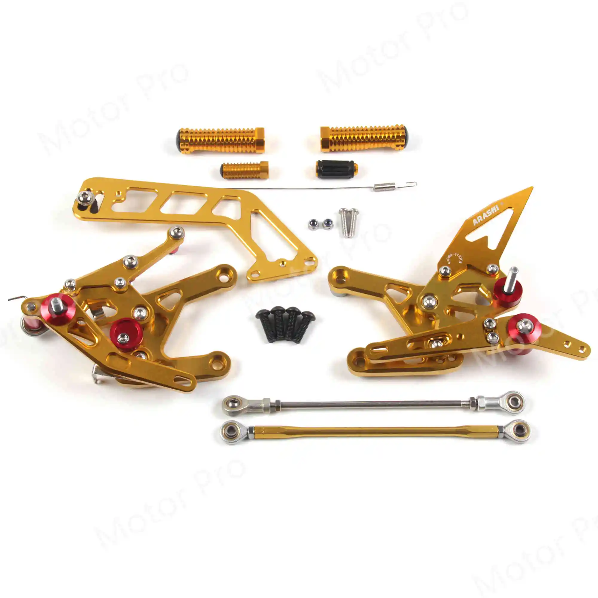 Регулируемые подножки для Yamaha MT-10 FZ-10 MT10 FZ10 аксессуары для мотоциклов Peg Rearsets педаль MT FZ 10 Золото - Цвет: 2.0 Gold