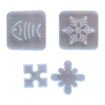 

Platen Coaster Silicone Mold Soft Clay Tool DIY Cup Pad Crystal Epoxy Molds