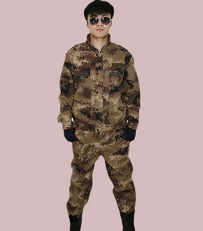 Джунгли камуфляжные костюмы для улицы развивают Мужские t обучение защитная одежда камуфляж колледж Военная тренировка мужская одежда