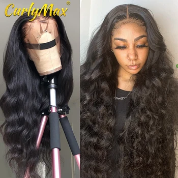 

Body Wave 360 Lace Front Human Hair Wigs Peruvian Virgin Preplucked Hair 13x4 Frontal Deep Water wave Hd Full Wigs