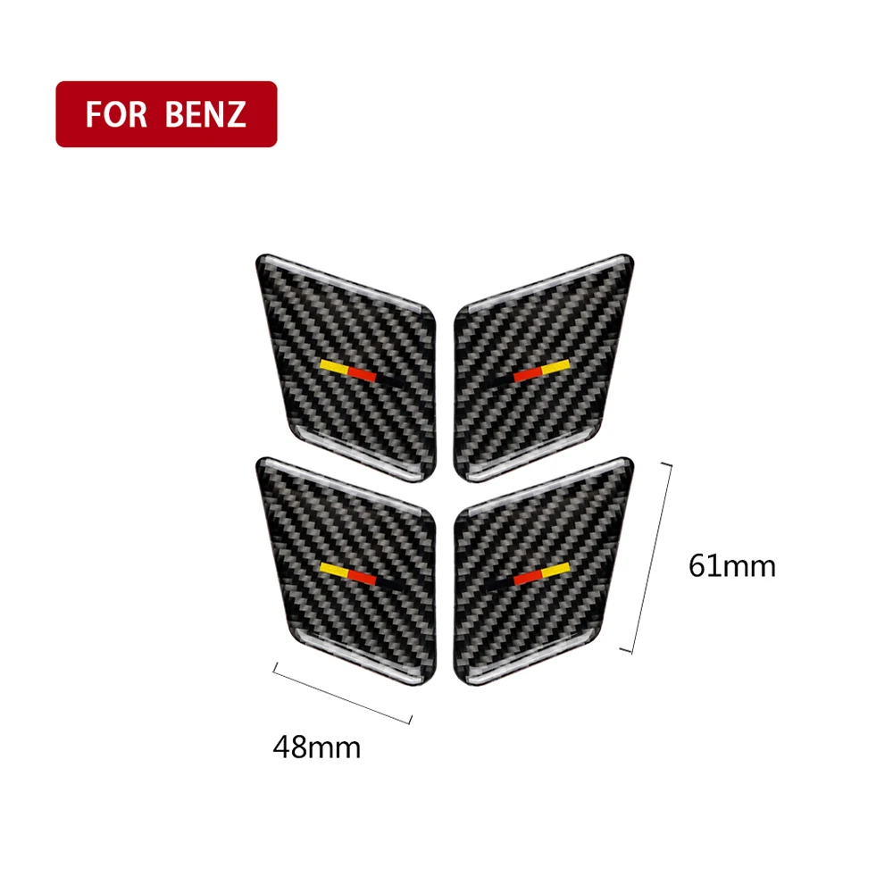 

Interior Door Handle Cover Trim Sticker Carbon Fiber For Mercedes Benz W204 W212
