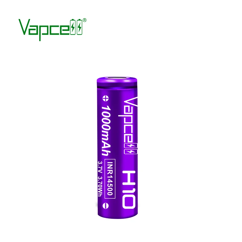 Оригинальная литиевая мини батарея Vapcell 3 7 в 14500 мАч 10 А перезаряжаемая для