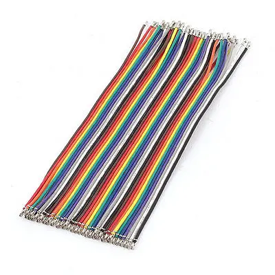 

2mm Pitch Jumper Cable Wire 40Pin Female Crimp Terminal Connector Colorful 15cm