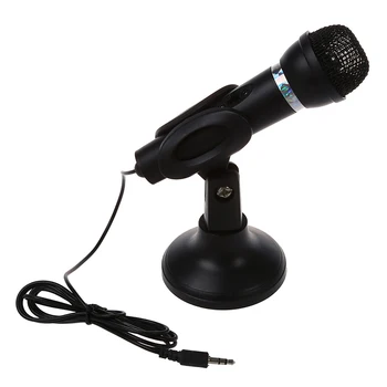 

Omnidirectional Laptop PC Computer 3.5mm Network Stand Mini mini phone Mike Black