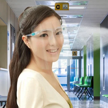 

Masque Transparent Face Masks Glasses Frames Face Protect Mask Dust-proof Windproof Outdoor Sports Windshield Mask mascherina
