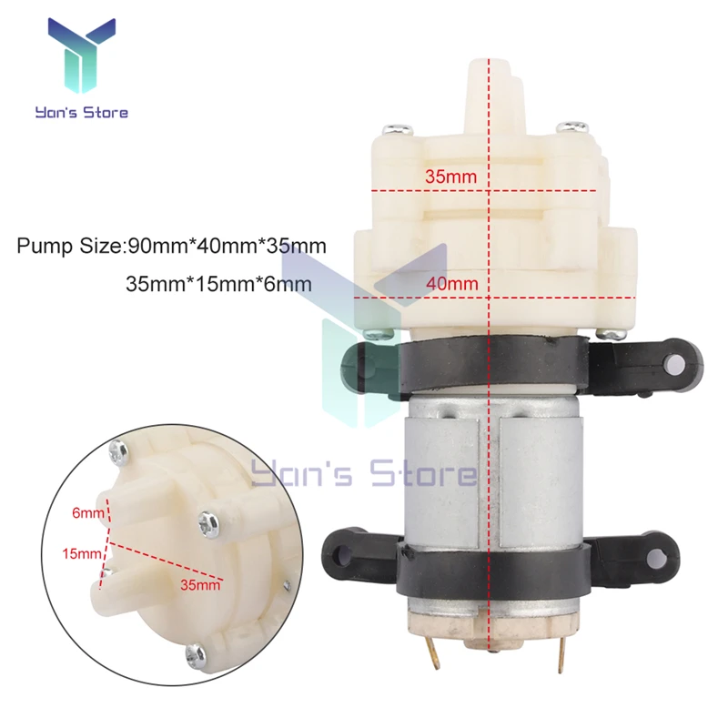 R385 12V Diaphragm Pump 6V Small Miniature Water Pump Household Fish Tank Accessories Tea Set Water