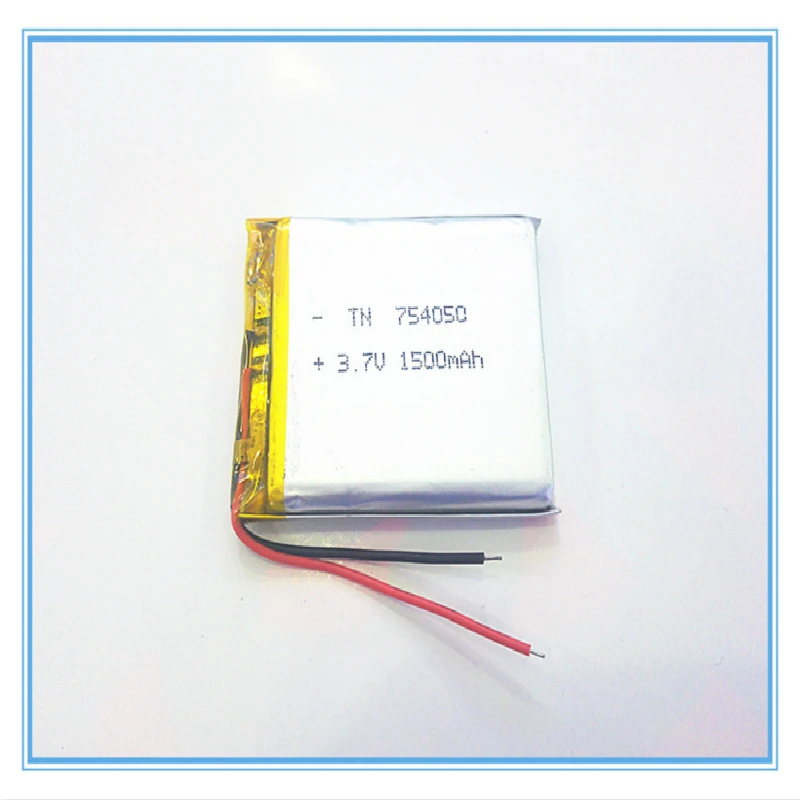 3 7 V 1500 mAH [754050] PLIB полимерный литий-ионный/литий-ионный аккумулятор для dvr GPS mp3 mp4
