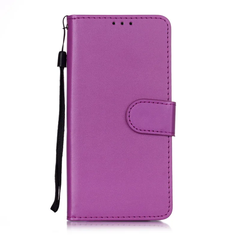 Purple Кожаный чехол для samsung A20 A 20 чехол Роскошный флип чехол-книжка Coque для samsung Galaxy A20 A205 A205F чехлы-бумажники держатель для карт - Цвет: Purple